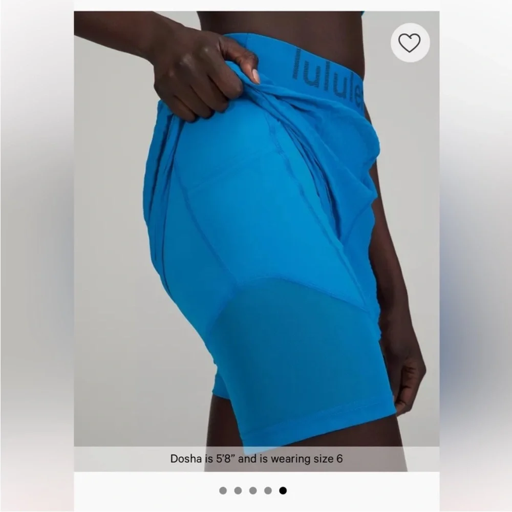 Lululemon Logo Waistband High-Rise Training Short - size 6 - Picture 2 of 13